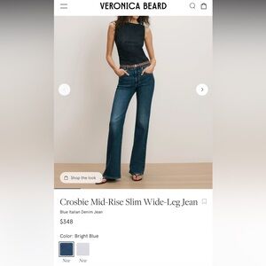 Veronica Beard Crosbie high rise wide-Leg Jeans